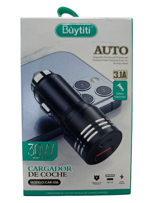 Cargador de auto 3.1A Buytiti CAR036