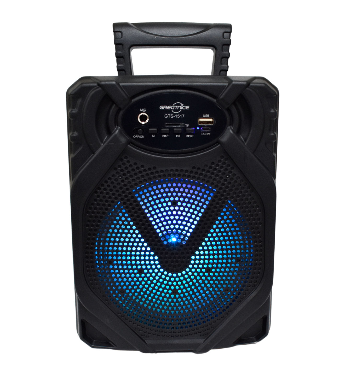 Bocina Bluetooth 6.5″ Greatnice con luz LED y microfono GTS-1517S
