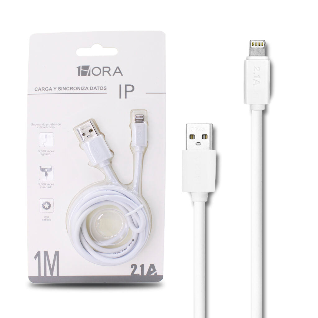 Cable iphone 1M 1HORA CAB179