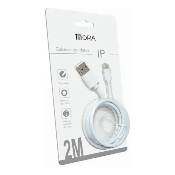 Cable iphone 2M 1HORA CAB206