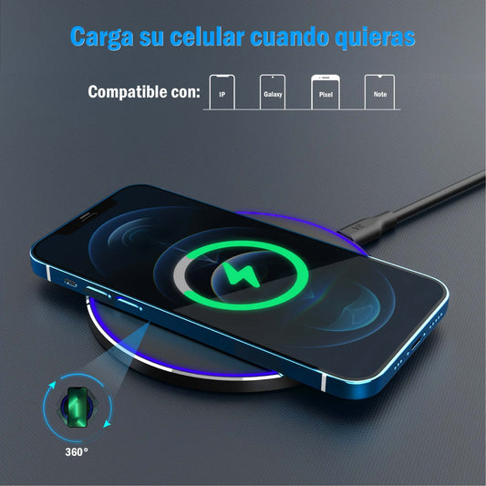Cargador inalambrico 15w 1HORA GAR151