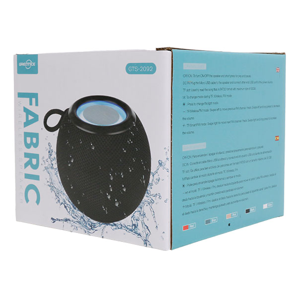 Bocina Bluetooth Portátil Luz LED GREATNICE GTS-2092