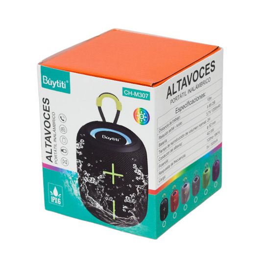 Bocina Bluetooth con Luz LED BUYTITI CH-M307
