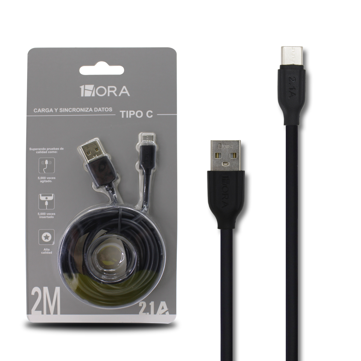 Cable Tipo c 2mtrs 1HORA CAB185