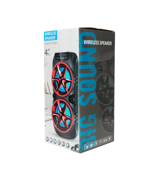 Bocina Bluetooth de 4″x2 con Luz LED Greatnice KTX-1589A