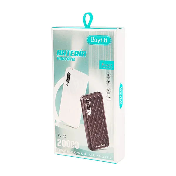 Power Bank 20000 mAh Buytiti con Linterna LED PL22