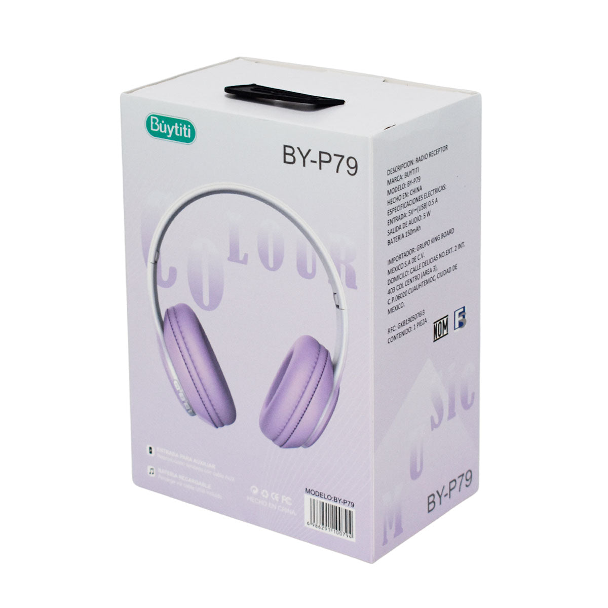 Audífonos Bluetooth Buytiti de Diadema Ajustable BY-P79