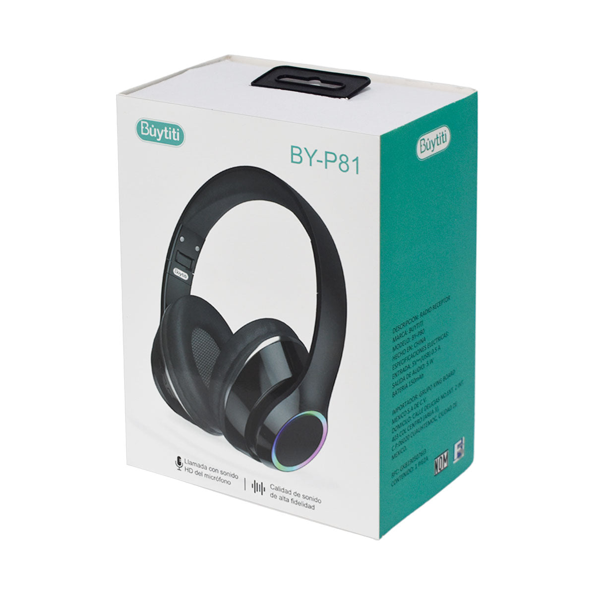 Audífonos Bluetooth Buytiti de Diadema Ajustable BY-P81