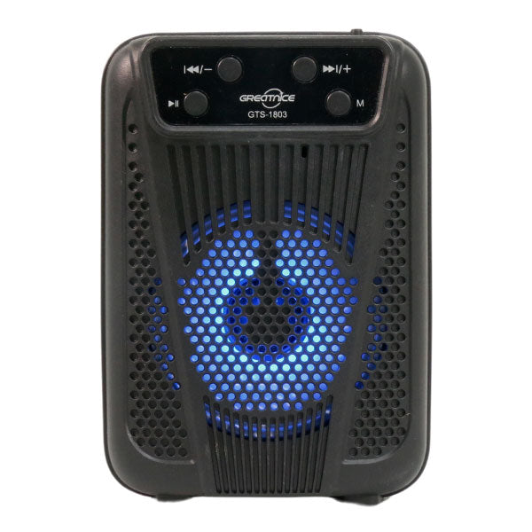 Bocina Bluetooth 3″ Greatnice Luz LED GTS-1803