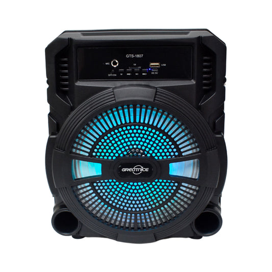 Bocina Bluetooth 8″ Greatnice con correa y luz LED GTS-1807