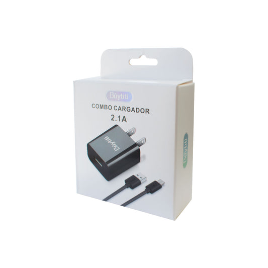 Combo V8 con 1 puerto USB y cable micro USB Buytiti CAR-601