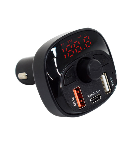 Transmisor Bluetooth / FM Brodu para Automóvil Entrada Tipo C FTB301