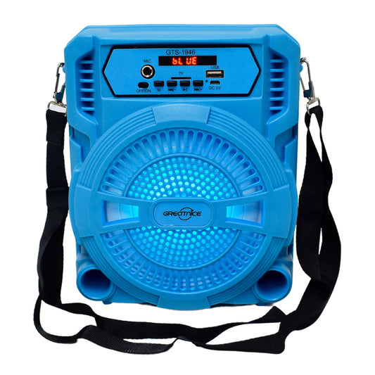 Bocina Bluetooth 6.5″ Greatnice Color Pastel con Luz LED y micrófono alámbrico GTS-1946