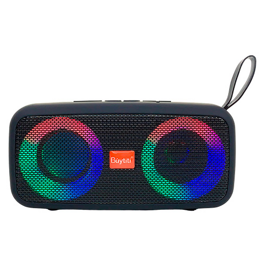 Bocina Portátil Bluetooth con Aro de Luz LED BUYTITI CH-M303