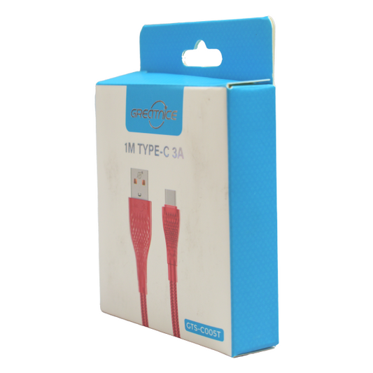Cable Tipo Agujeta USB/Tipo C de 1 m GREAT NICE GTS-C005T