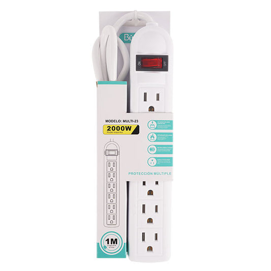 Multicontacto Buytiti con 6 Enchufes MULTI-23