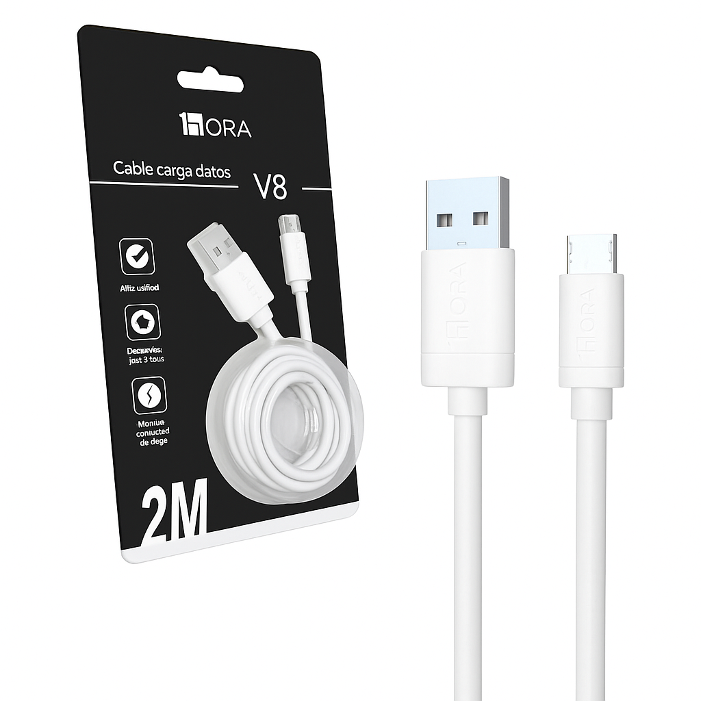 Cable v8 2mtrs 1HORA CAB178*