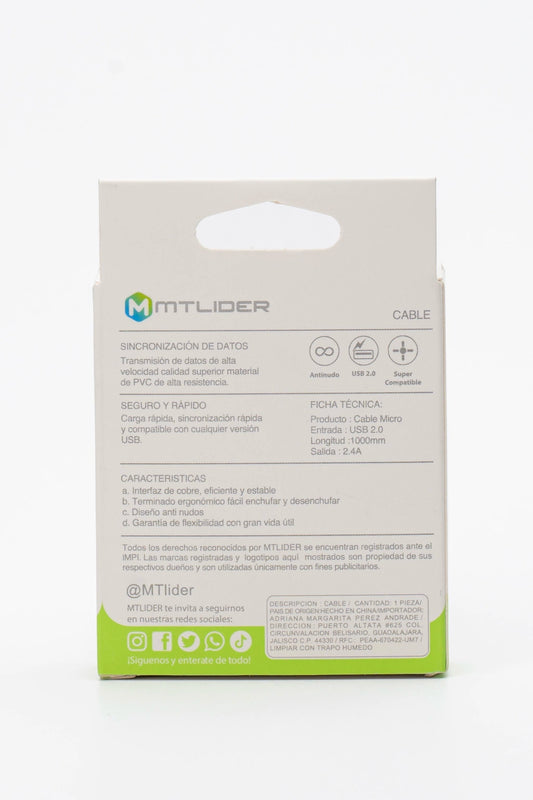 Cable V8 MT LIDER